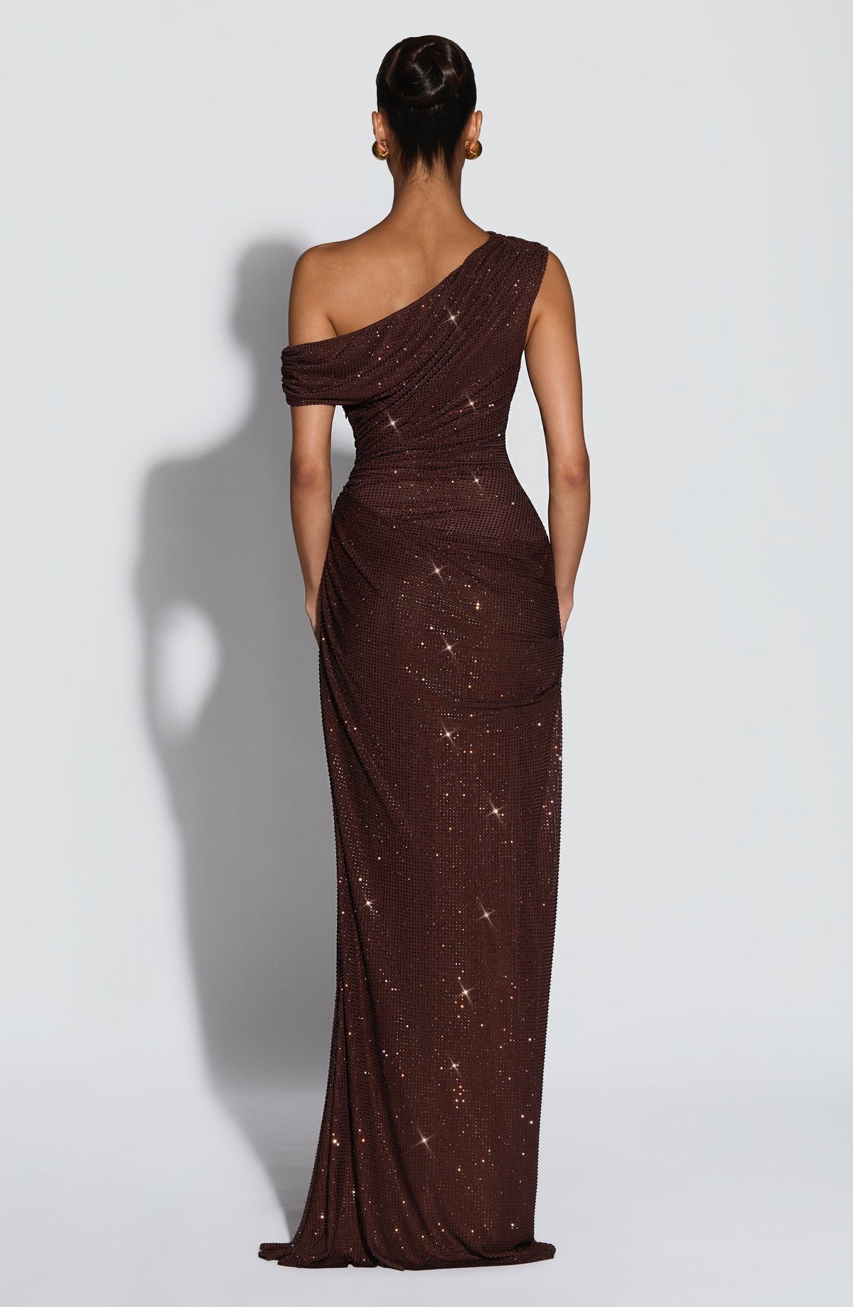 Robe longue Ottilie — Prune — vue 3