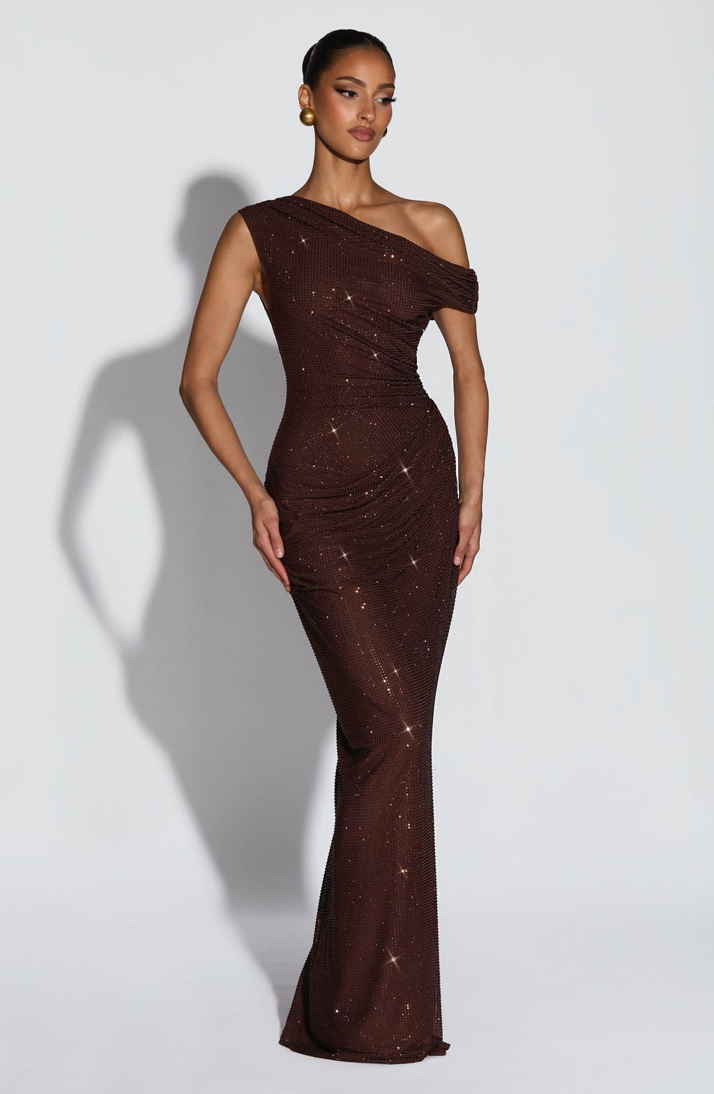 Robe longue Ottilie — Prune — vue 2