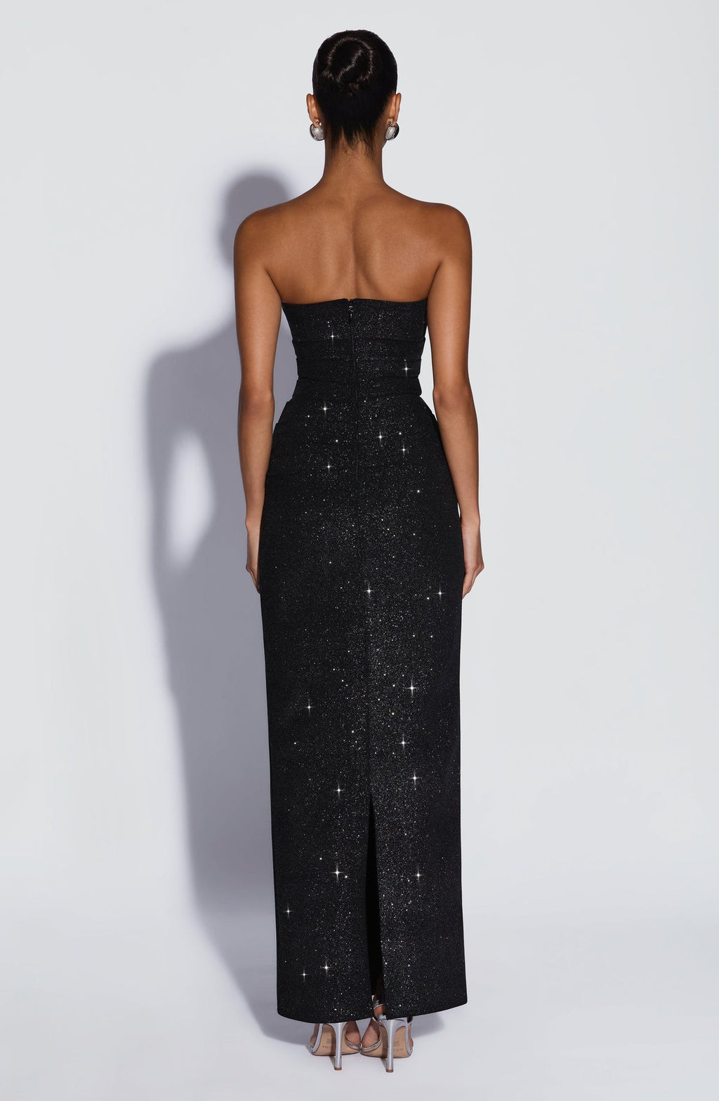 Robe longue Pandra — Noir Sparkle — vue 2