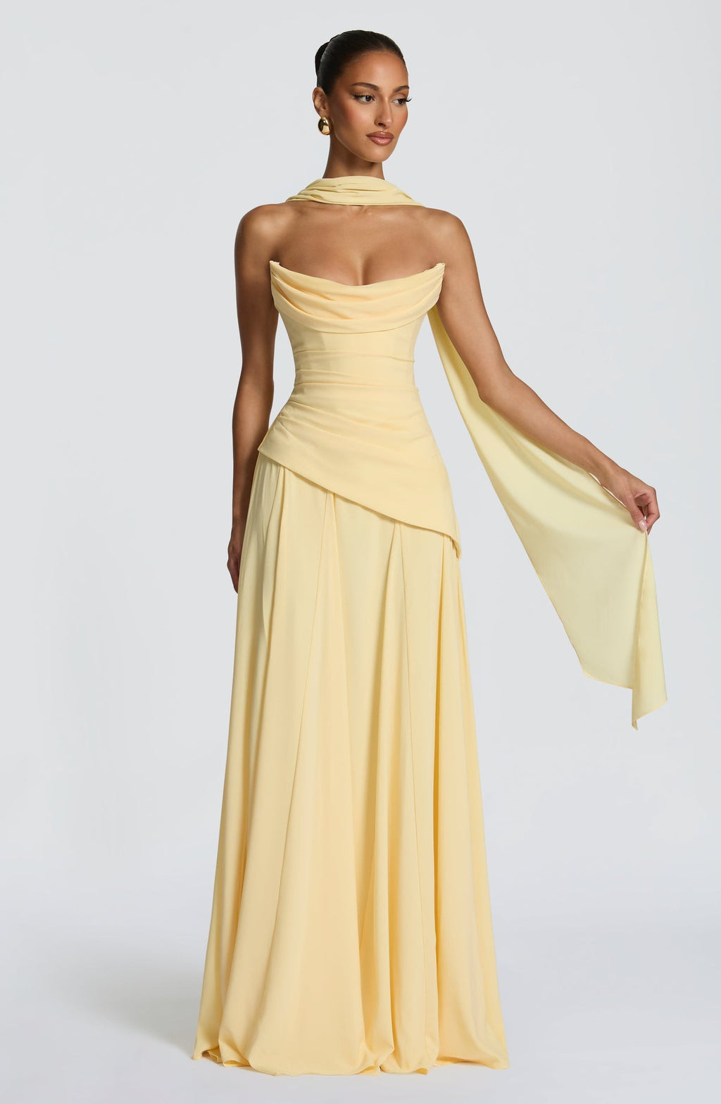 Robe longue Patricia — Citron — vue 5