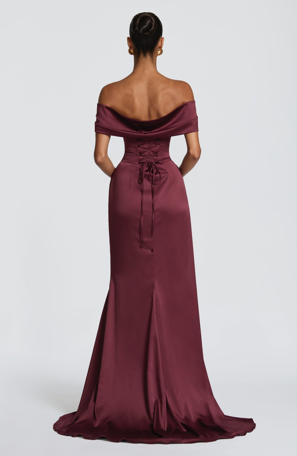 Robe de soirée Riona — Rouge cerise — vue 2