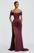 Robe de soirée Riona — Rouge cerise