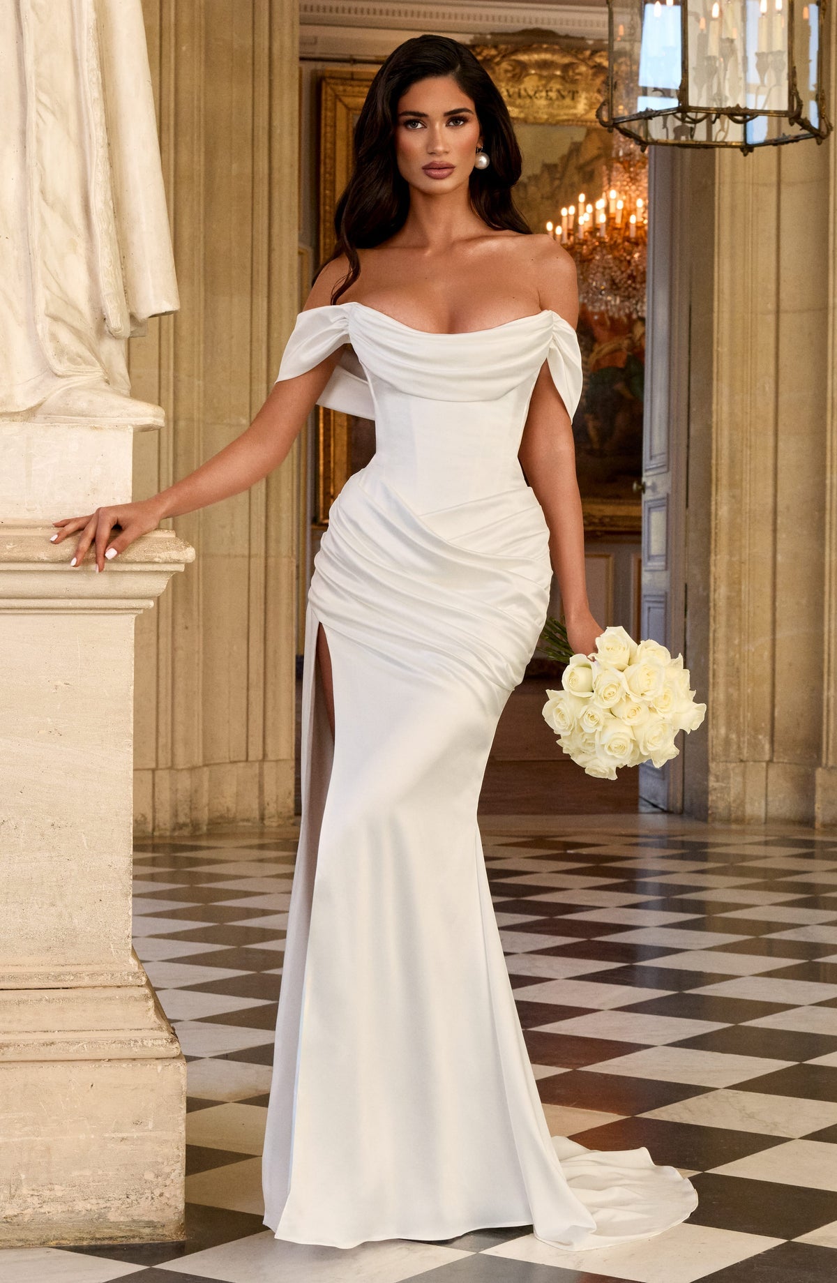 Robe de soirée Riona — Ivoire — vue 3