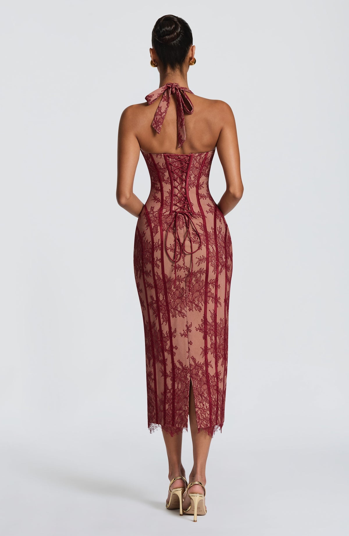 Robe midi Rona — Bordeaux — vue 2