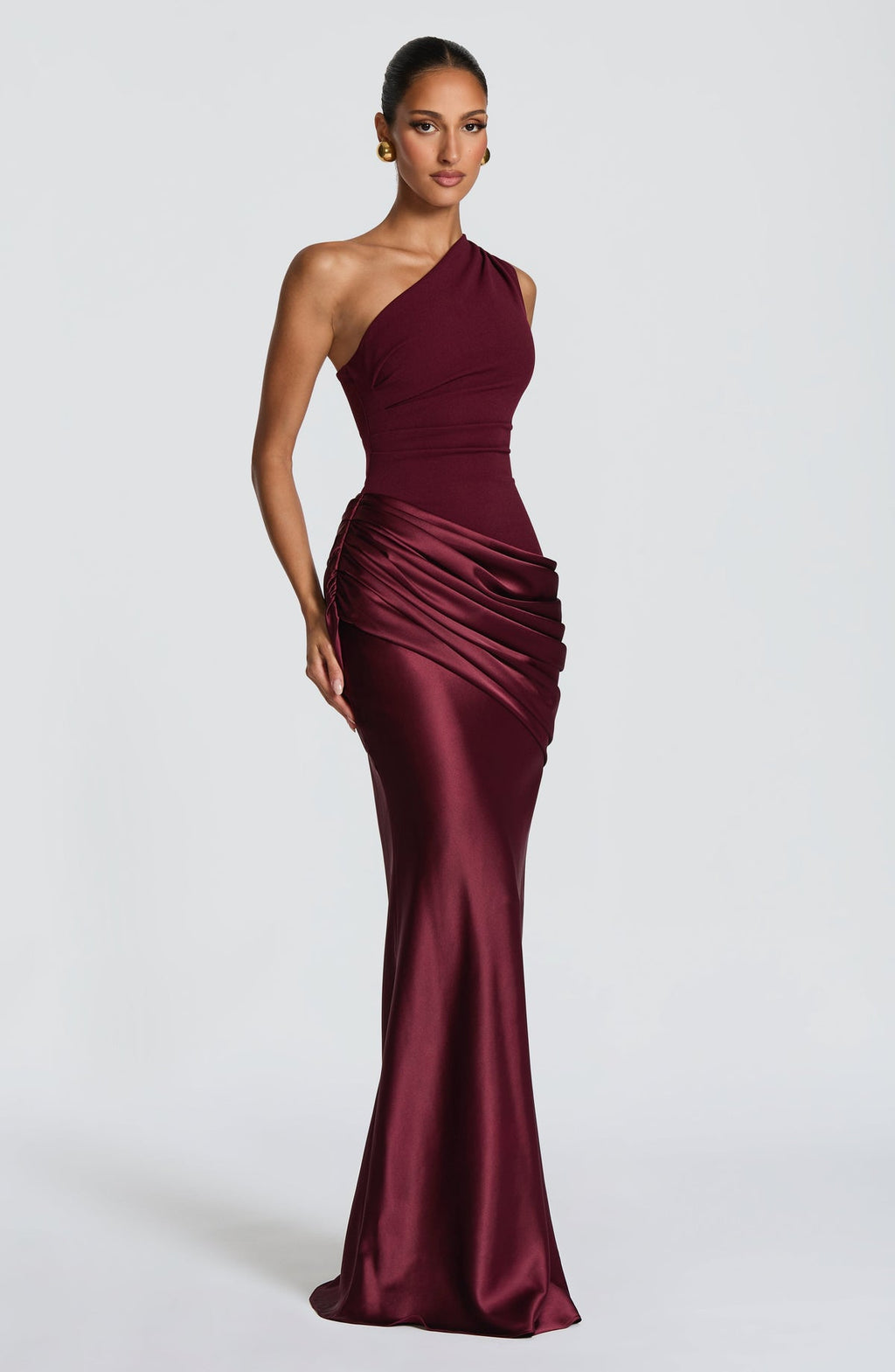 Robe longue Sadona — Rouge cerise — vue 3