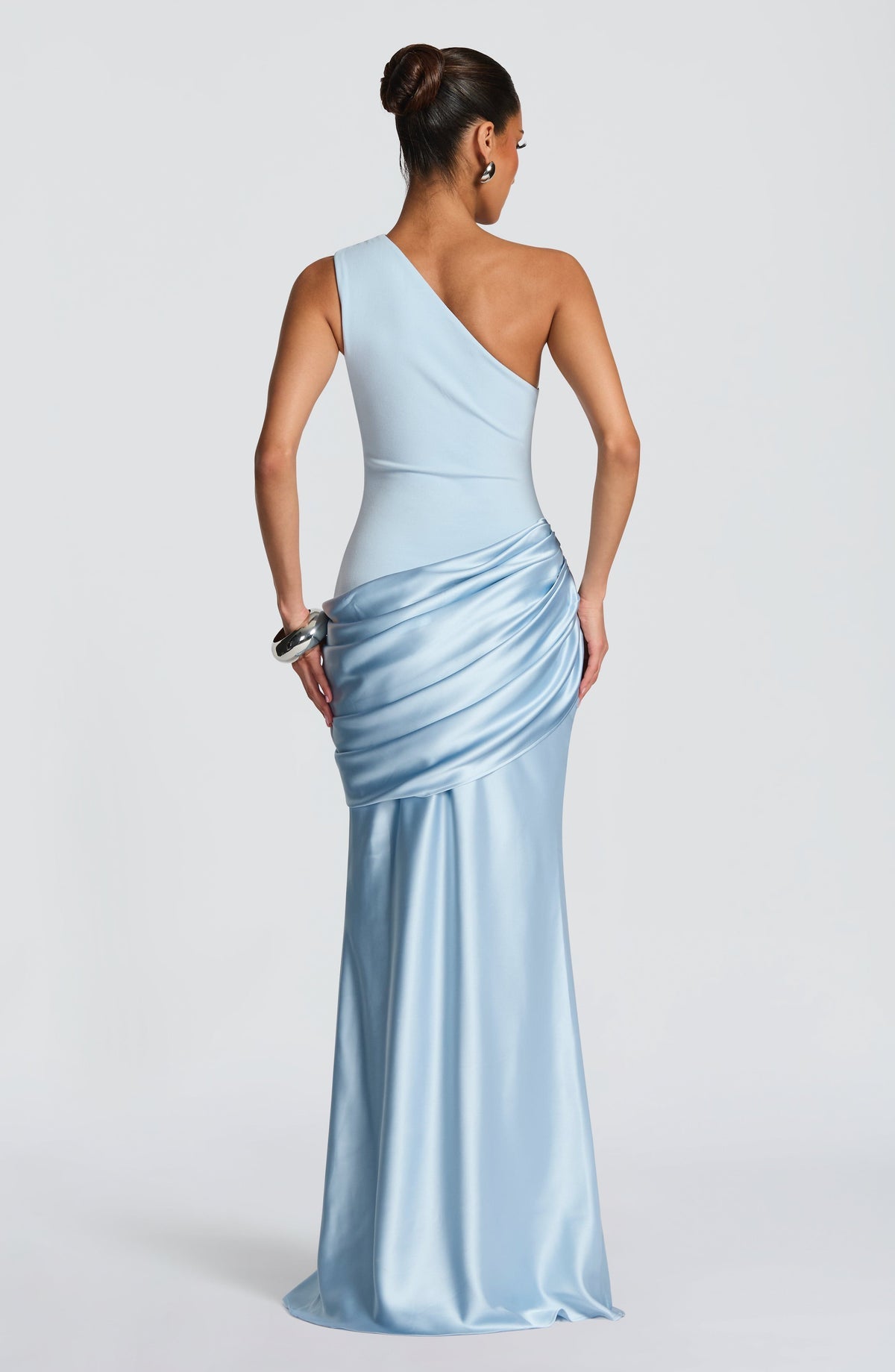 Robe longue Sadona — Bleu glacier — vue 3