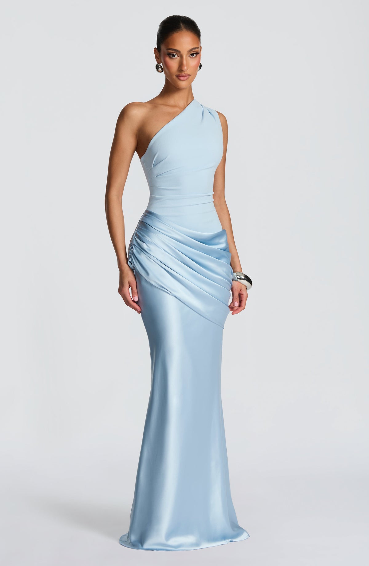 Robe longue Sadona — Bleu glacier — vue 2