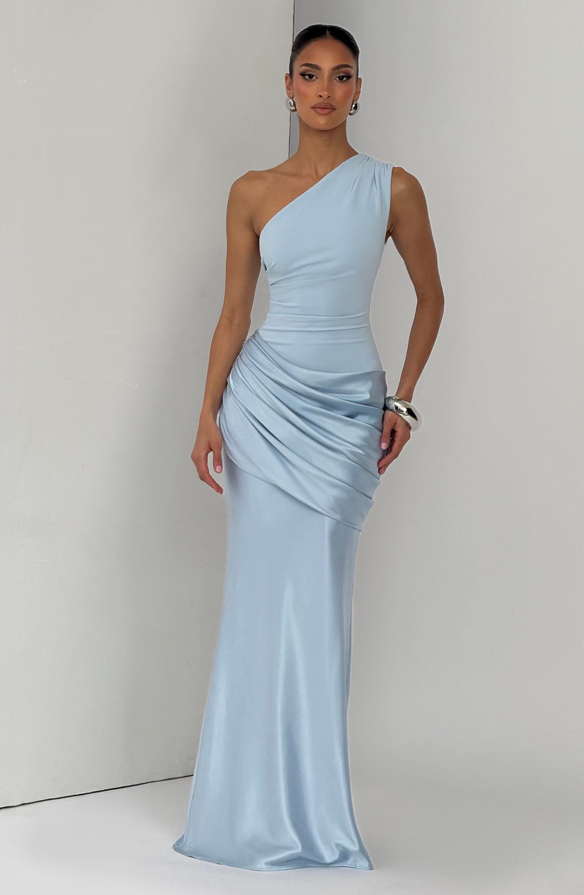 Robe longue Sadona — Bleu glacier — vue 4