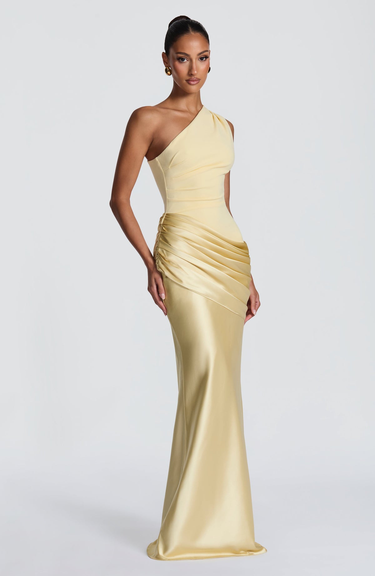 Robe longue Sadona — Citron — vue 3