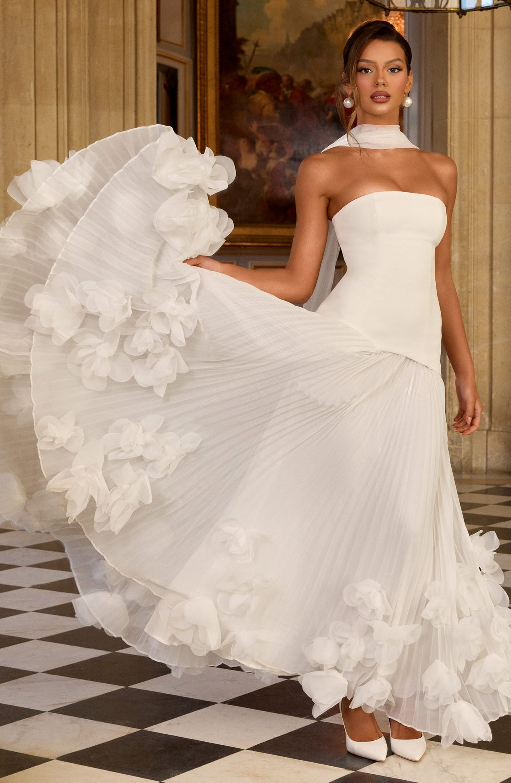 Robe de soirée Seraphina — Ivoire — vue 2
