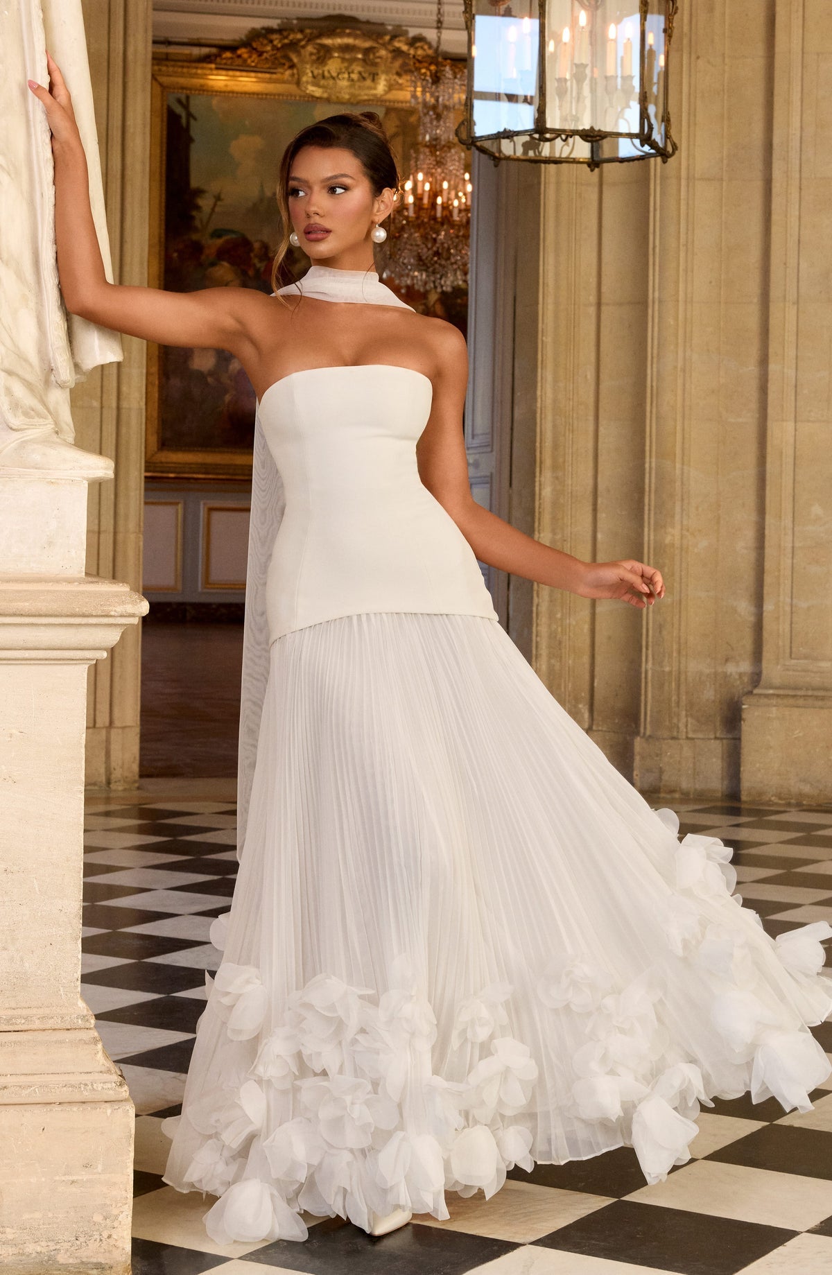 Robe de soirée Seraphina — Ivoire
