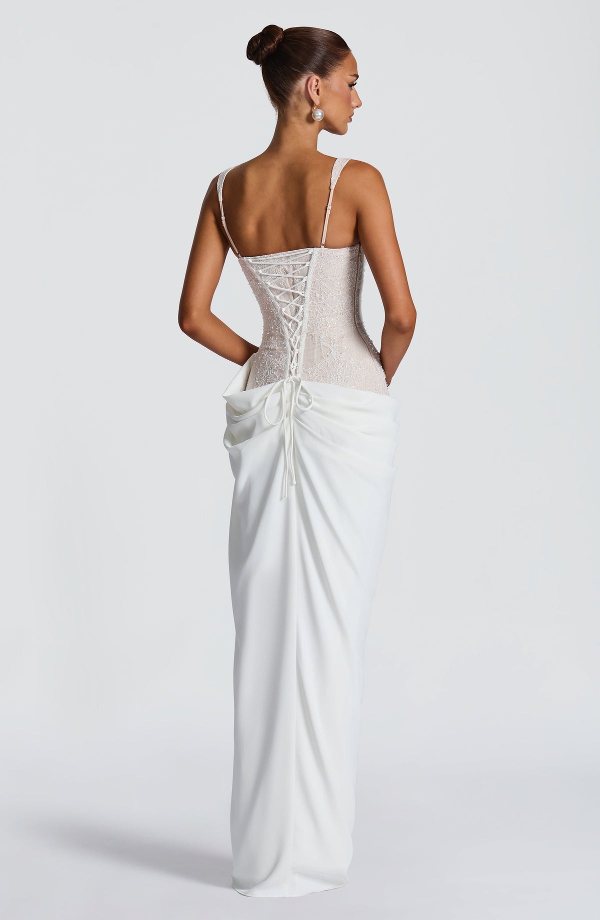 Robe longue Seren — Ivoire — vue 4