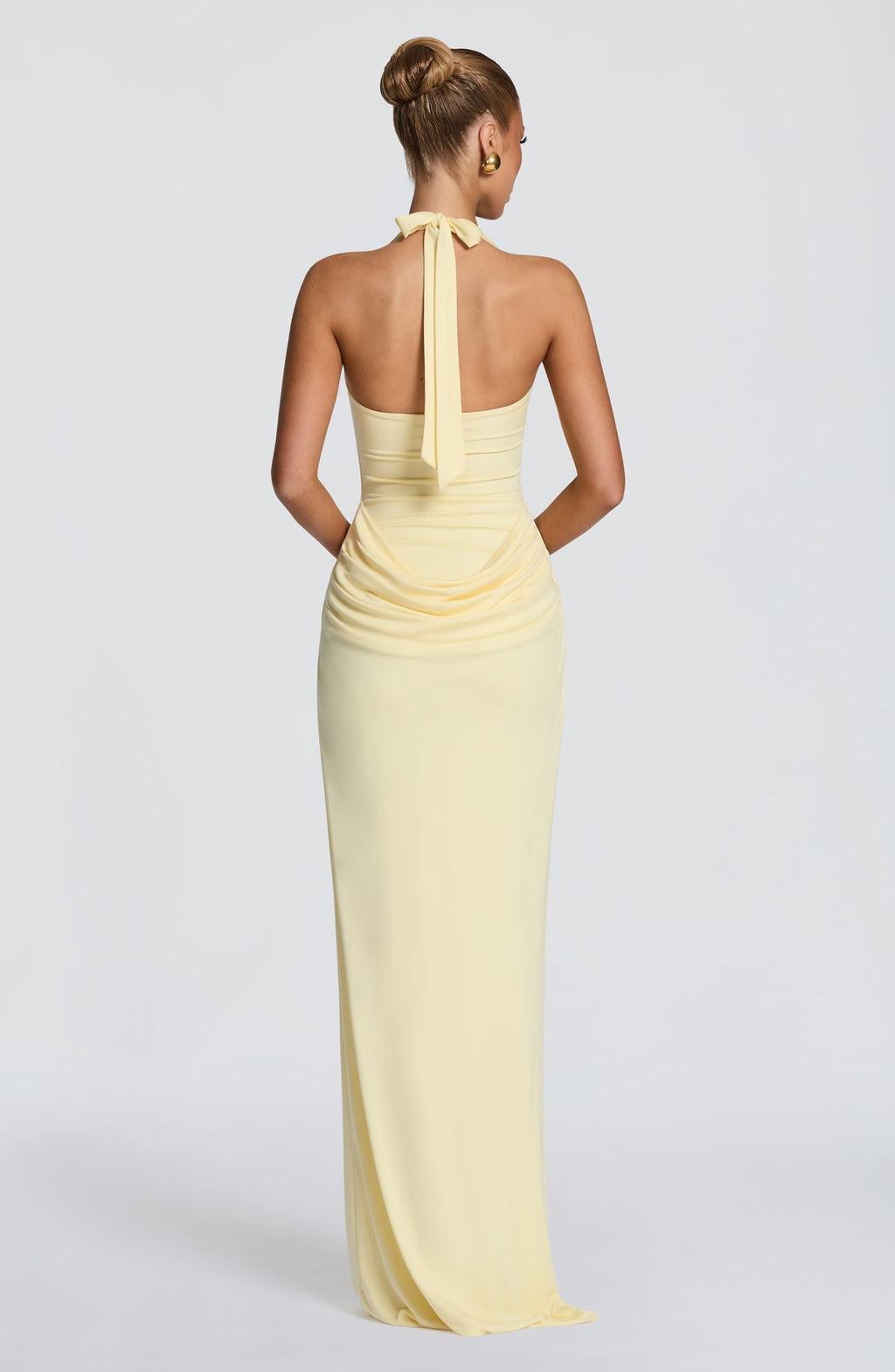 Robe longue Sharona — Citron — vue 2