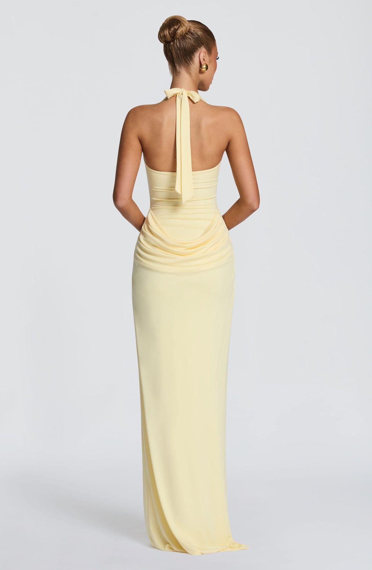 Robe longue Sharona — Citron — vue 2