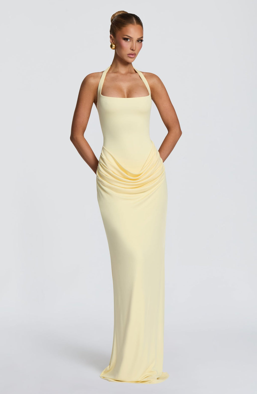 Robe longue Sharona — Citron