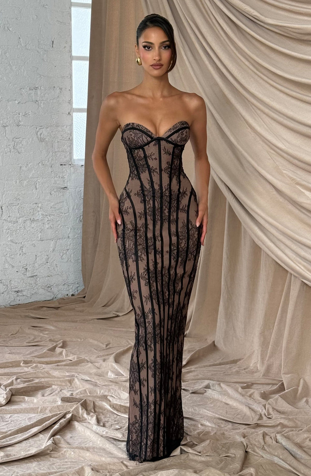 Robe longue Sian — Noir — vue 2