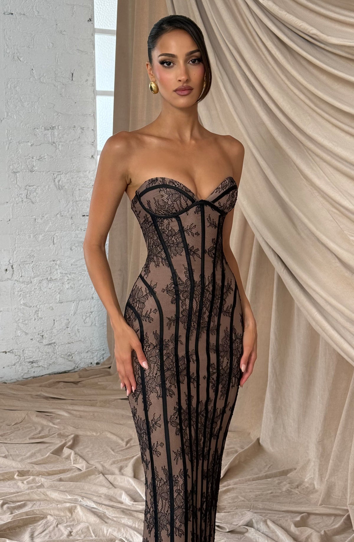 Robe longue Sian — Noir — vue 3