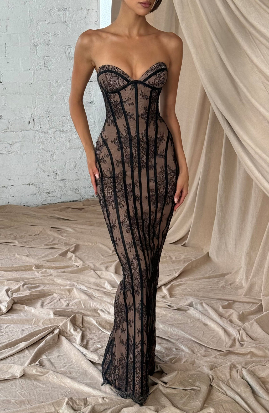 Robe longue Sian — Noir