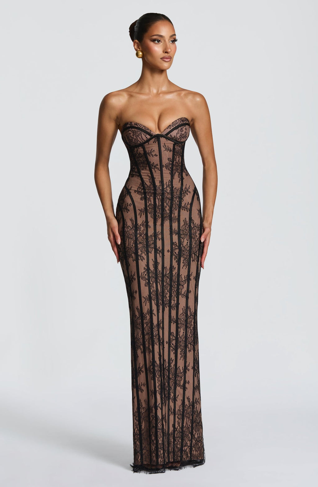 Robe longue Sian — Noir — vue 5