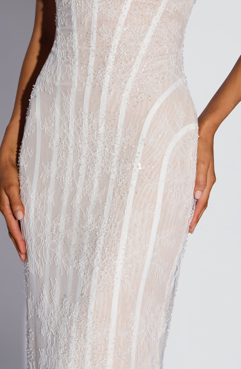 Robe longue Sian — Ivoire Embellishment — vue 5