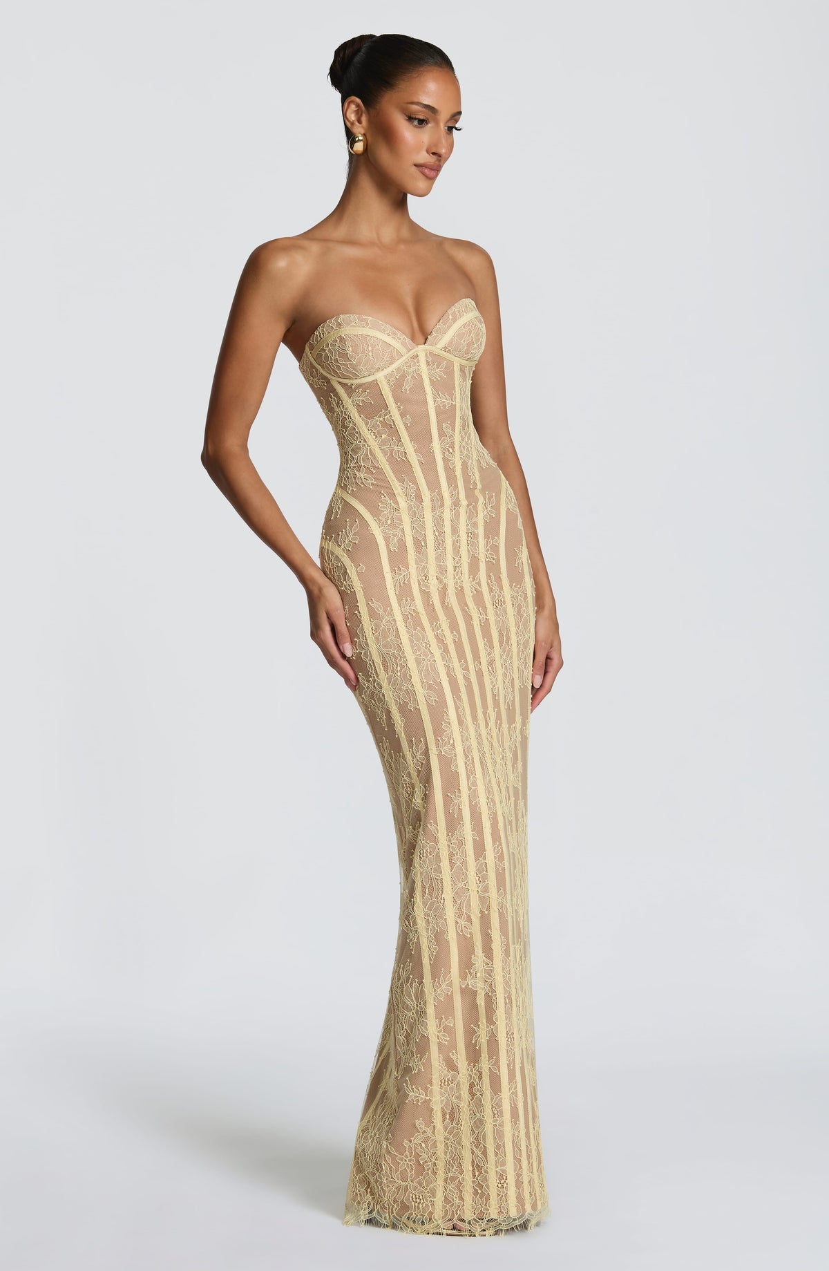 Robe longue Sian — Citron — vue 4