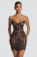 Robe courte Sian — Noir