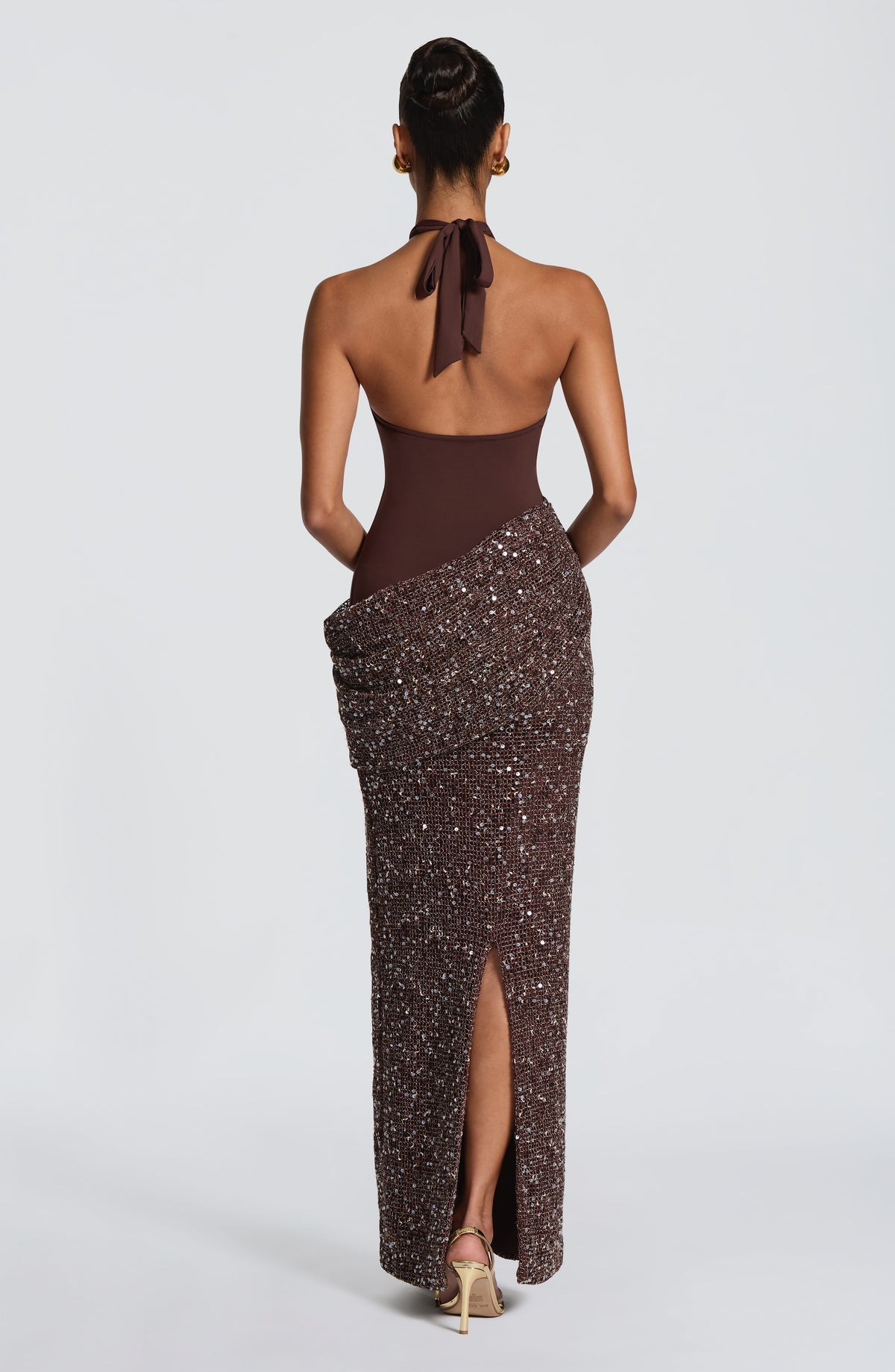 Robe longue Solea — Prune — vue 2