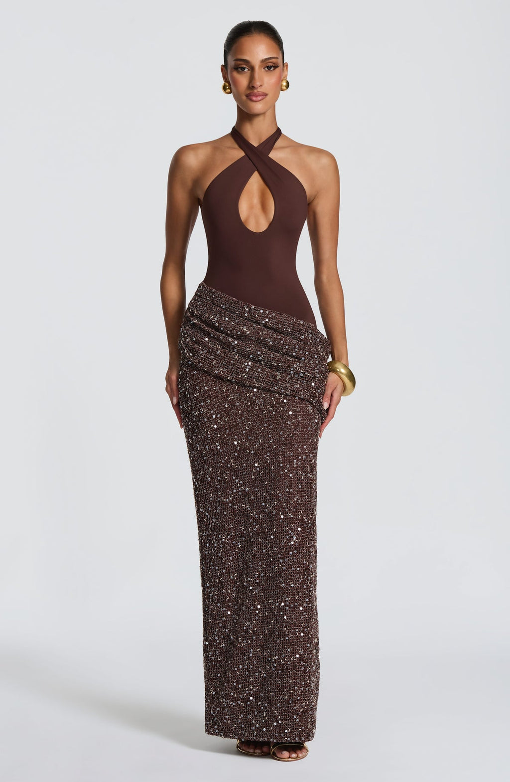 Robe longue Solea — Prune