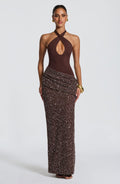 Robe longue Solea — Prune