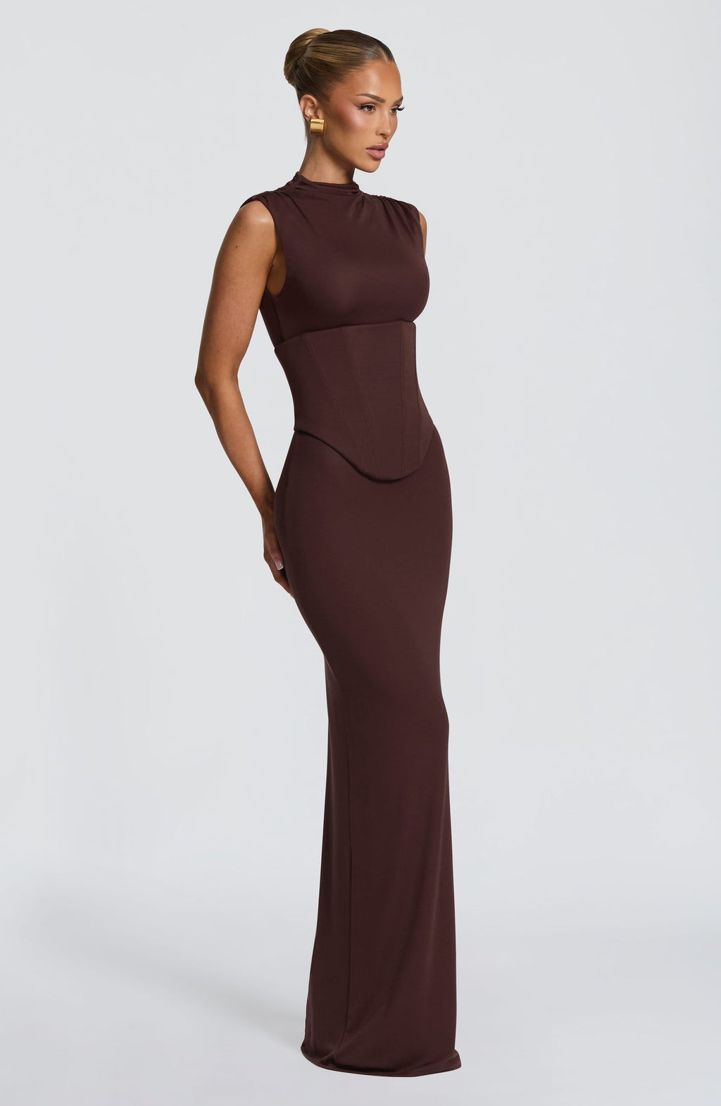 Robe longue Soline — Prune — vue 4