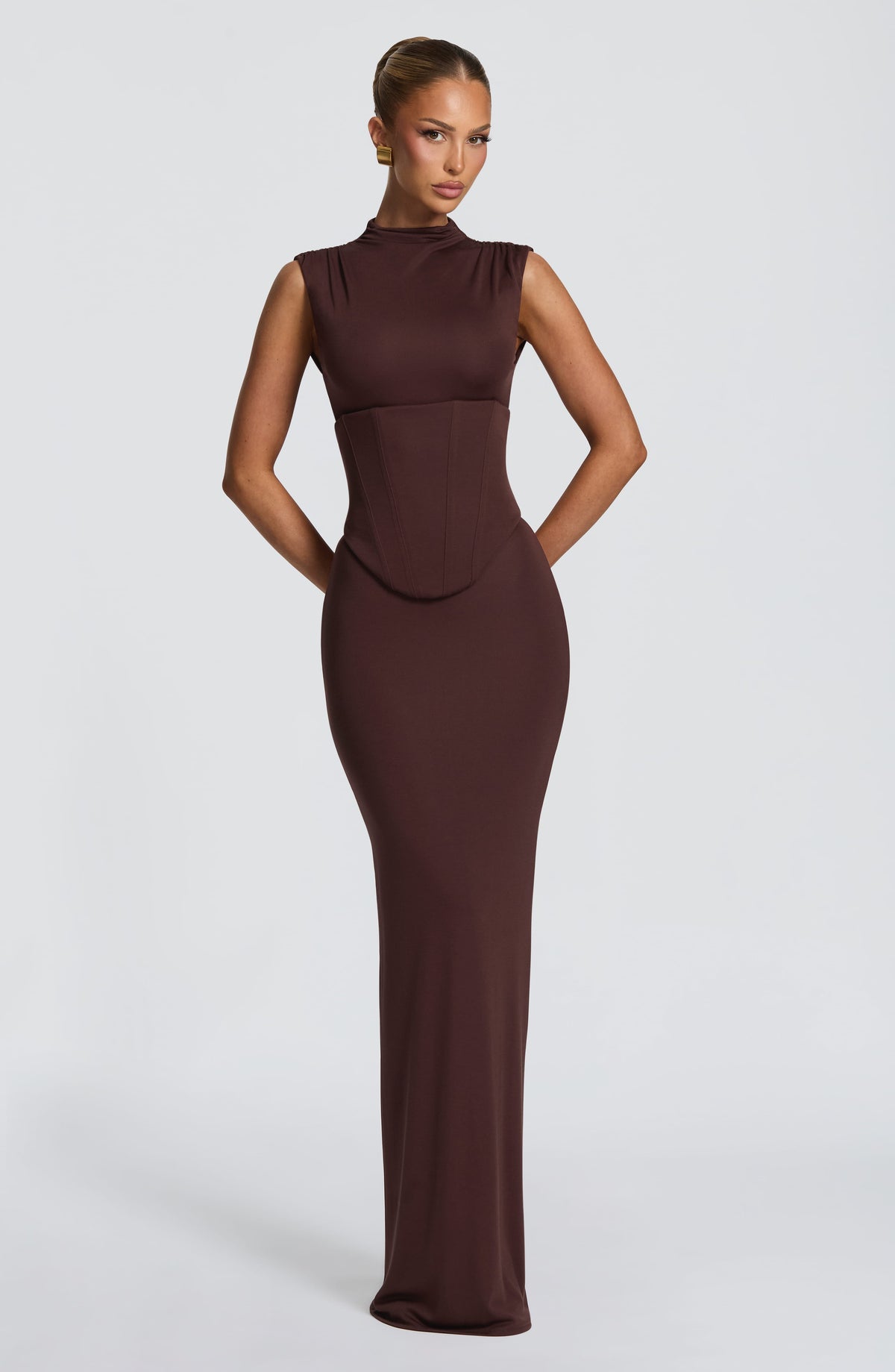 Robe longue Soline — Prune