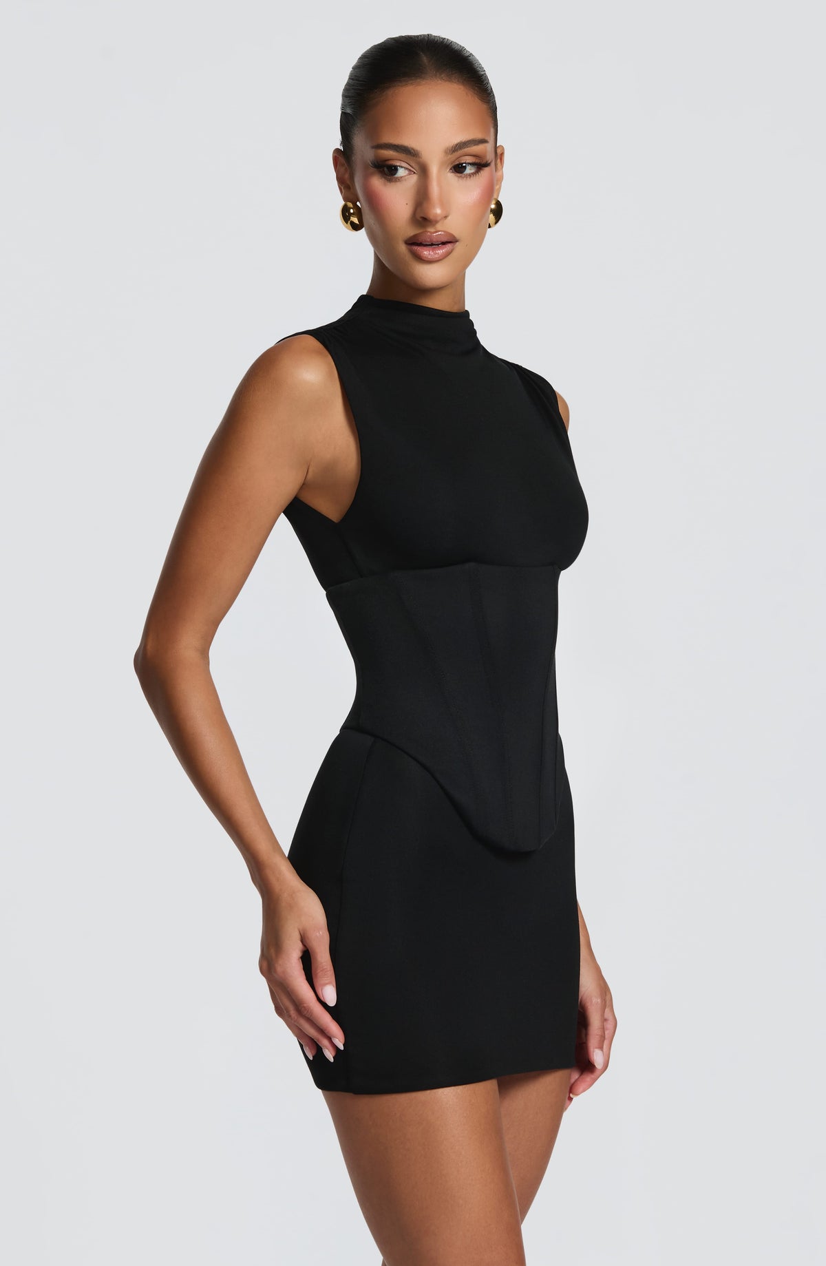 Robe courte Soline — Noir — vue 5