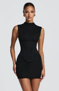 Robe courte Soline — Noir