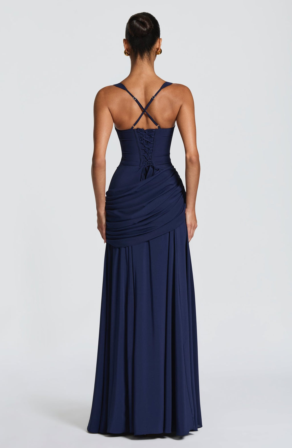Robe longue Sura — Bleu marine — vue 2