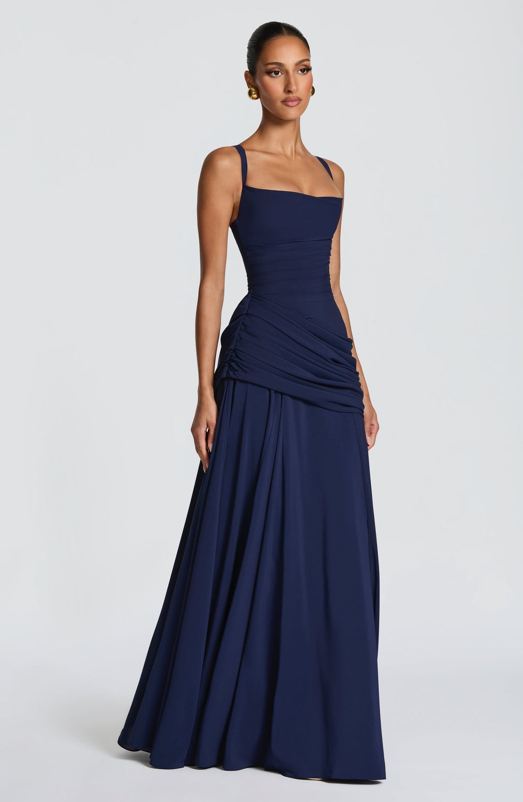 Robe longue Sura — Bleu marine — vue 3
