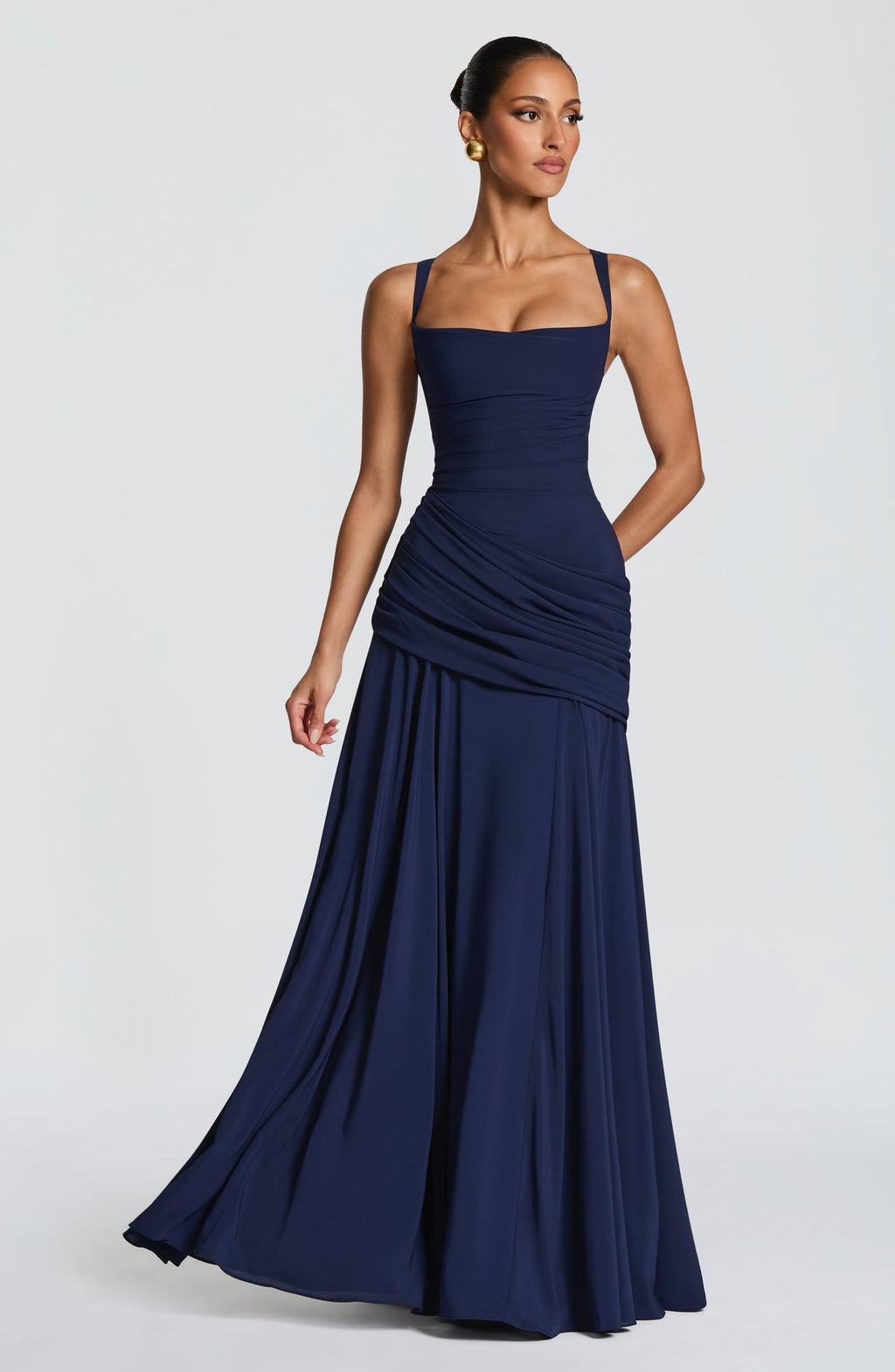 Robe longue Sura — Bleu marine