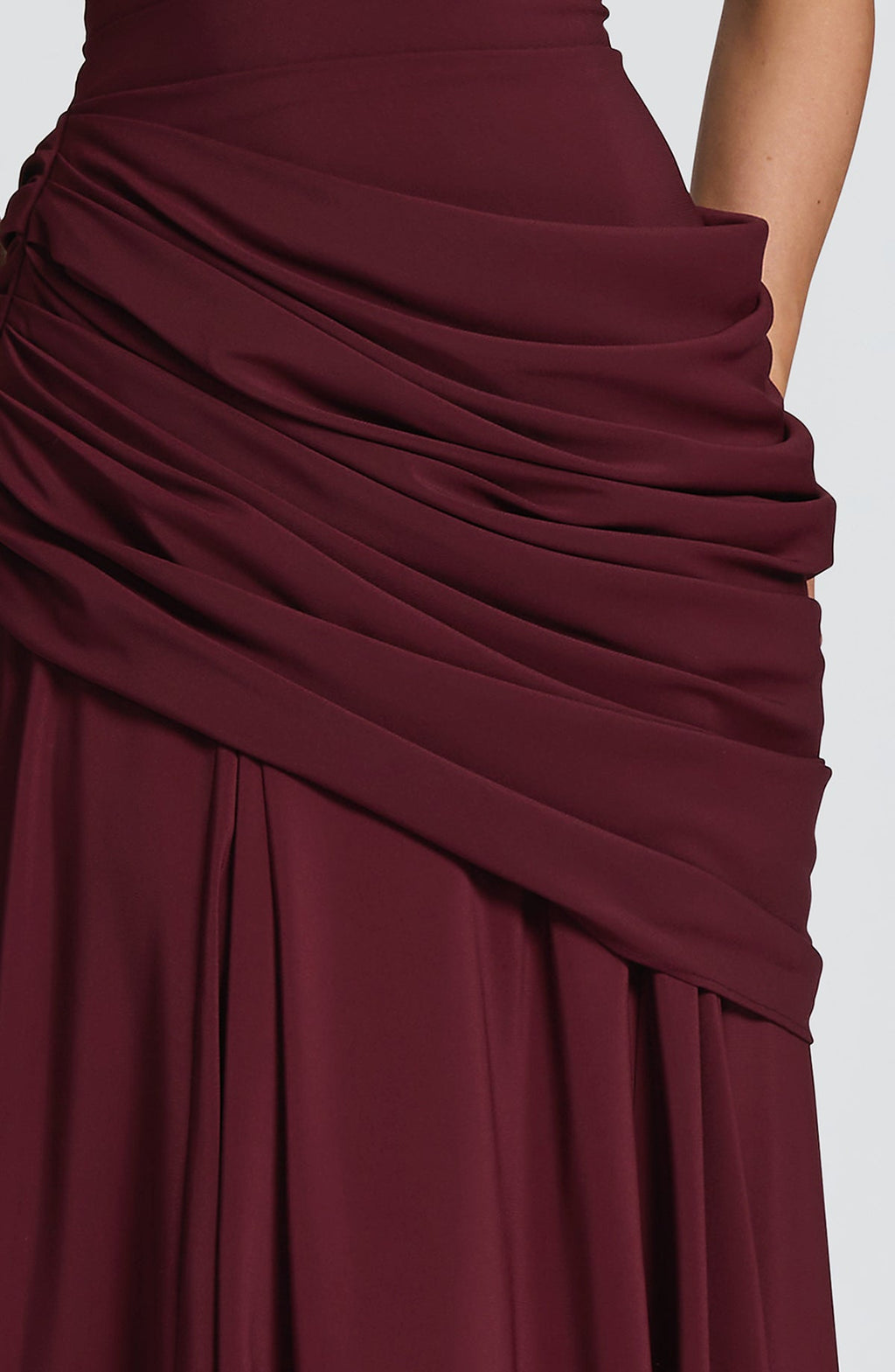 Robe longue Sura — Rouge cerise — vue 5