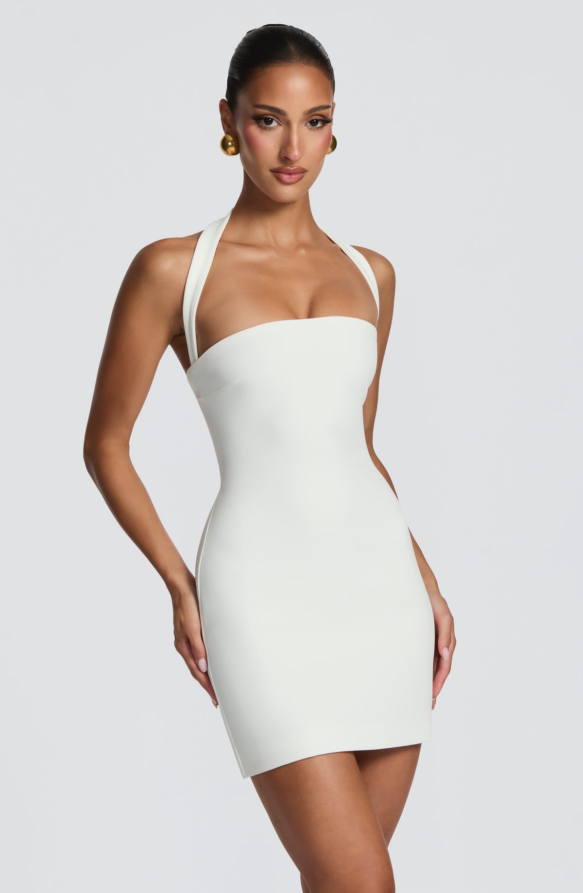 Robe courte Tamsin — Ivoire — vue 4