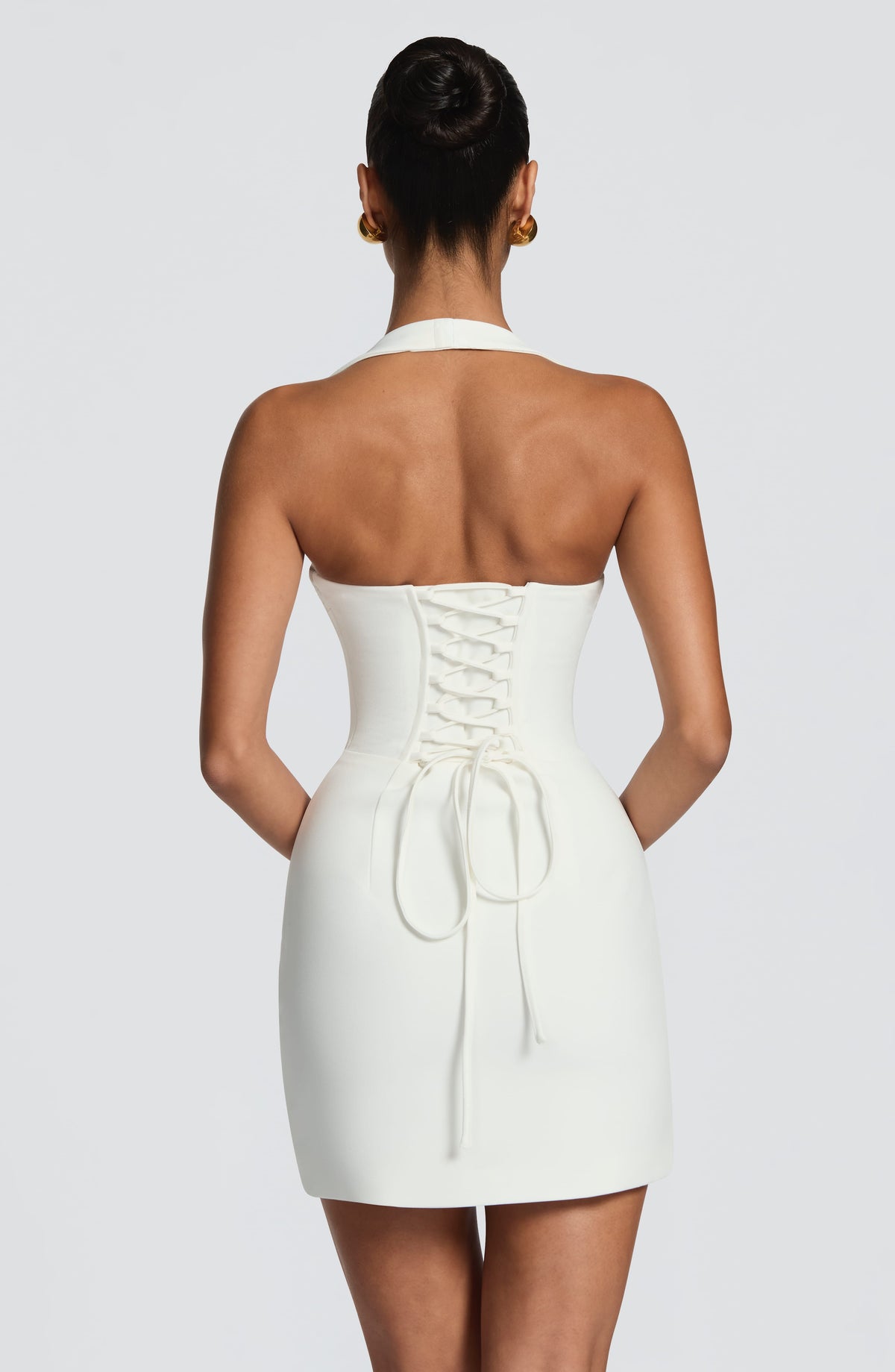 Robe courte Tamsin — Ivoire — vue 3