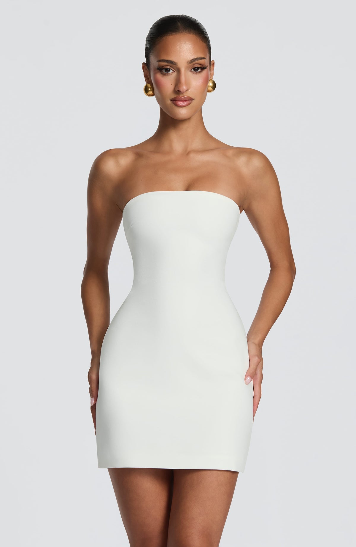 Robe courte Tamsin — Ivoire — vue 5