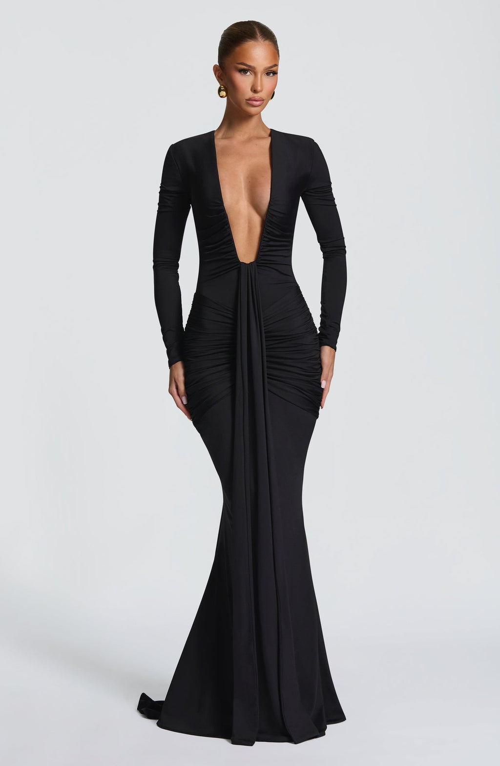 Robe longue Tara — Noir