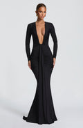 Robe longue Tara — Noir