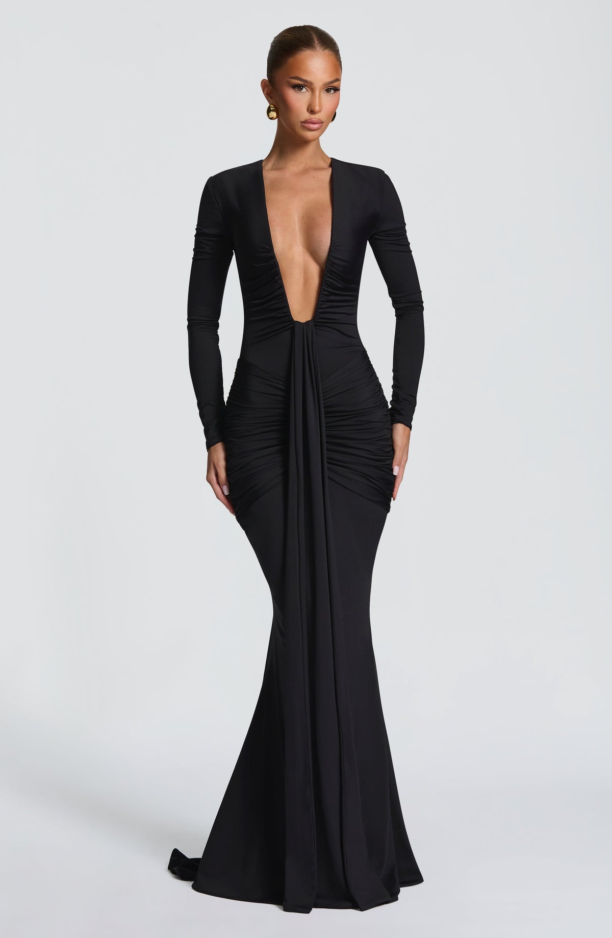 Robe longue Tara — Noir