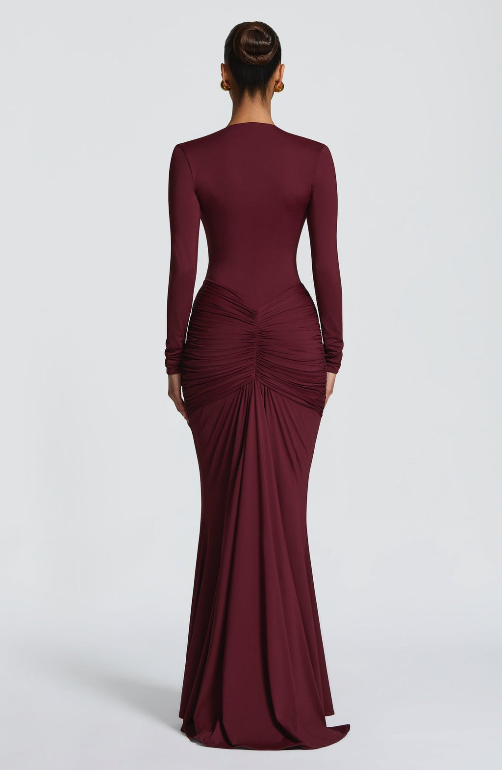 Robe longue Tara — Rouge cerise — vue 2