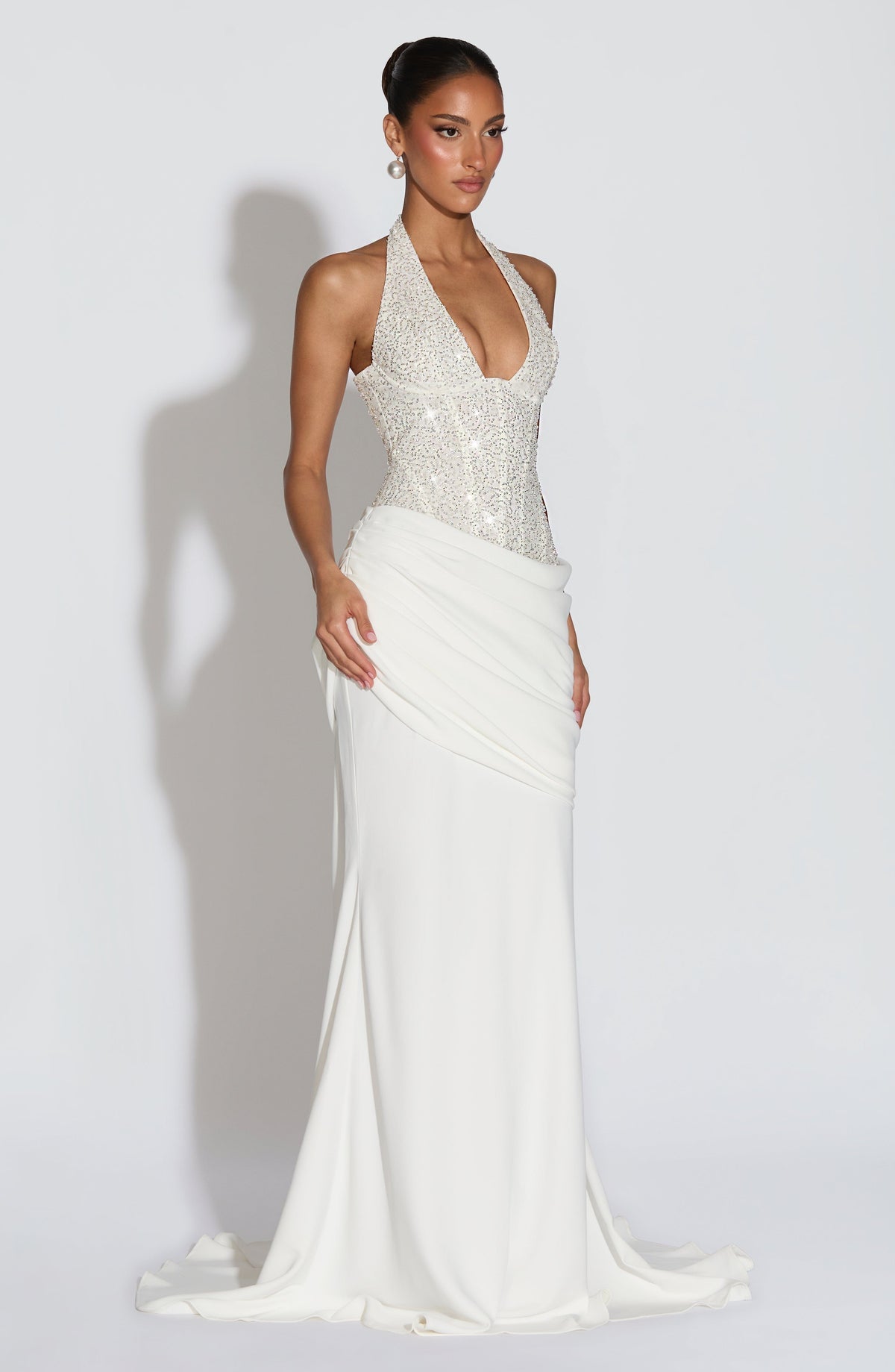 Robe de soirée Taylor — Ivoire — vue 3