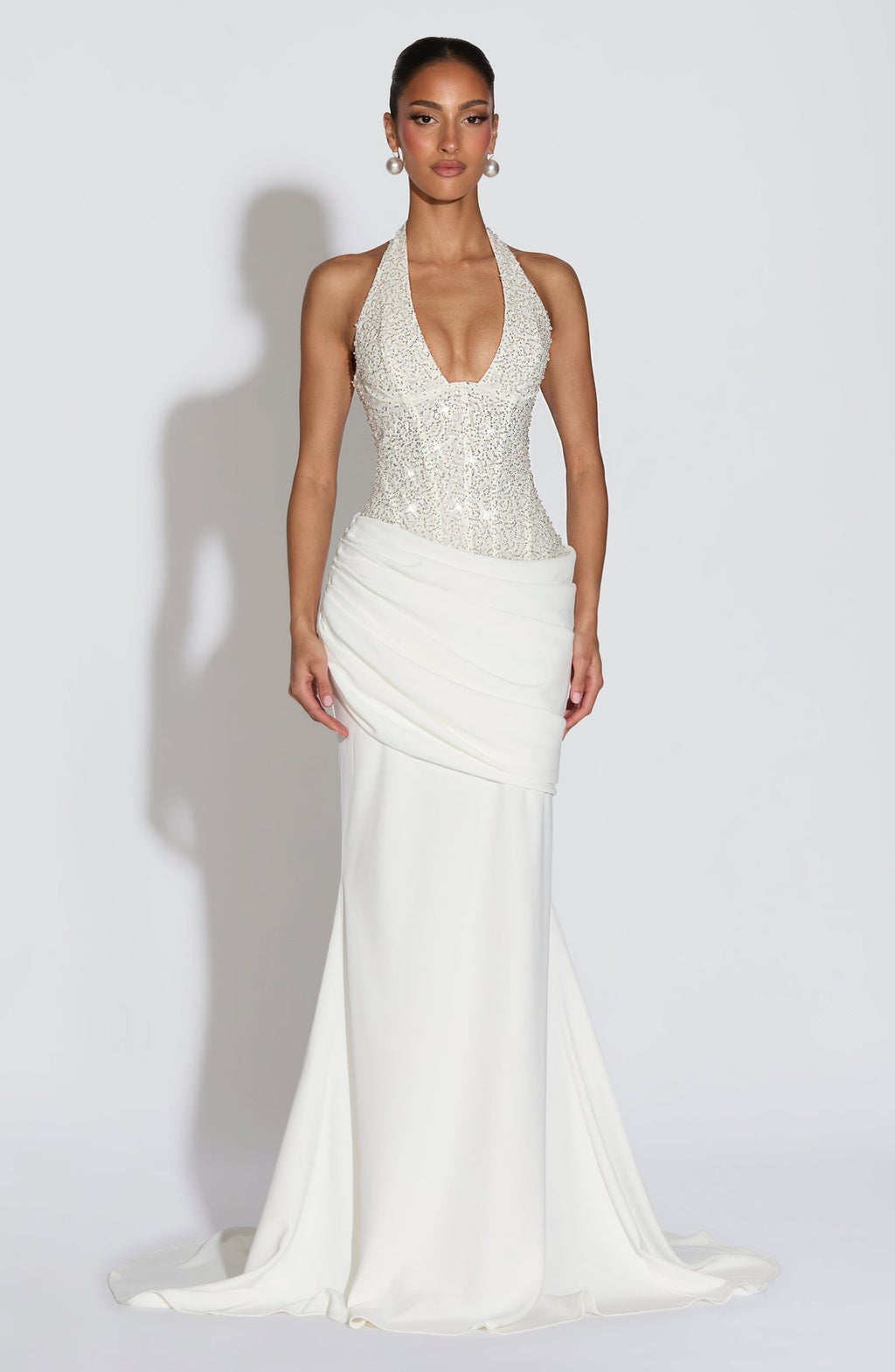 Robe de soirée Taylor — Ivoire — vue 5