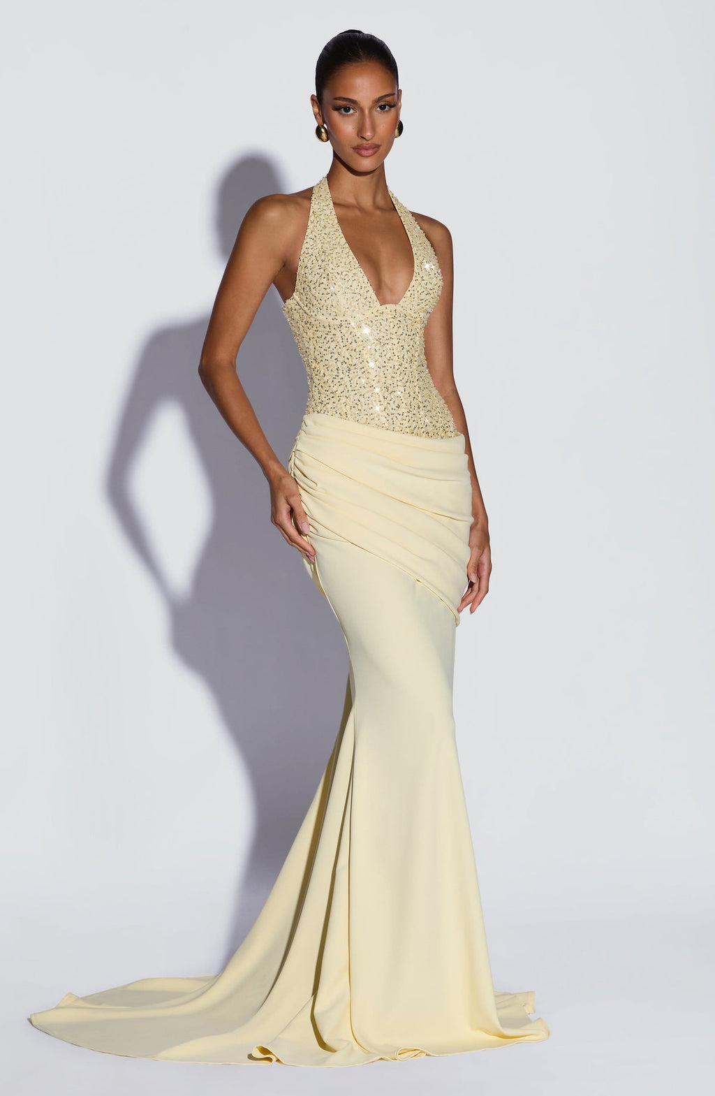 Robe de soirée Taylor — Citron — vue 4