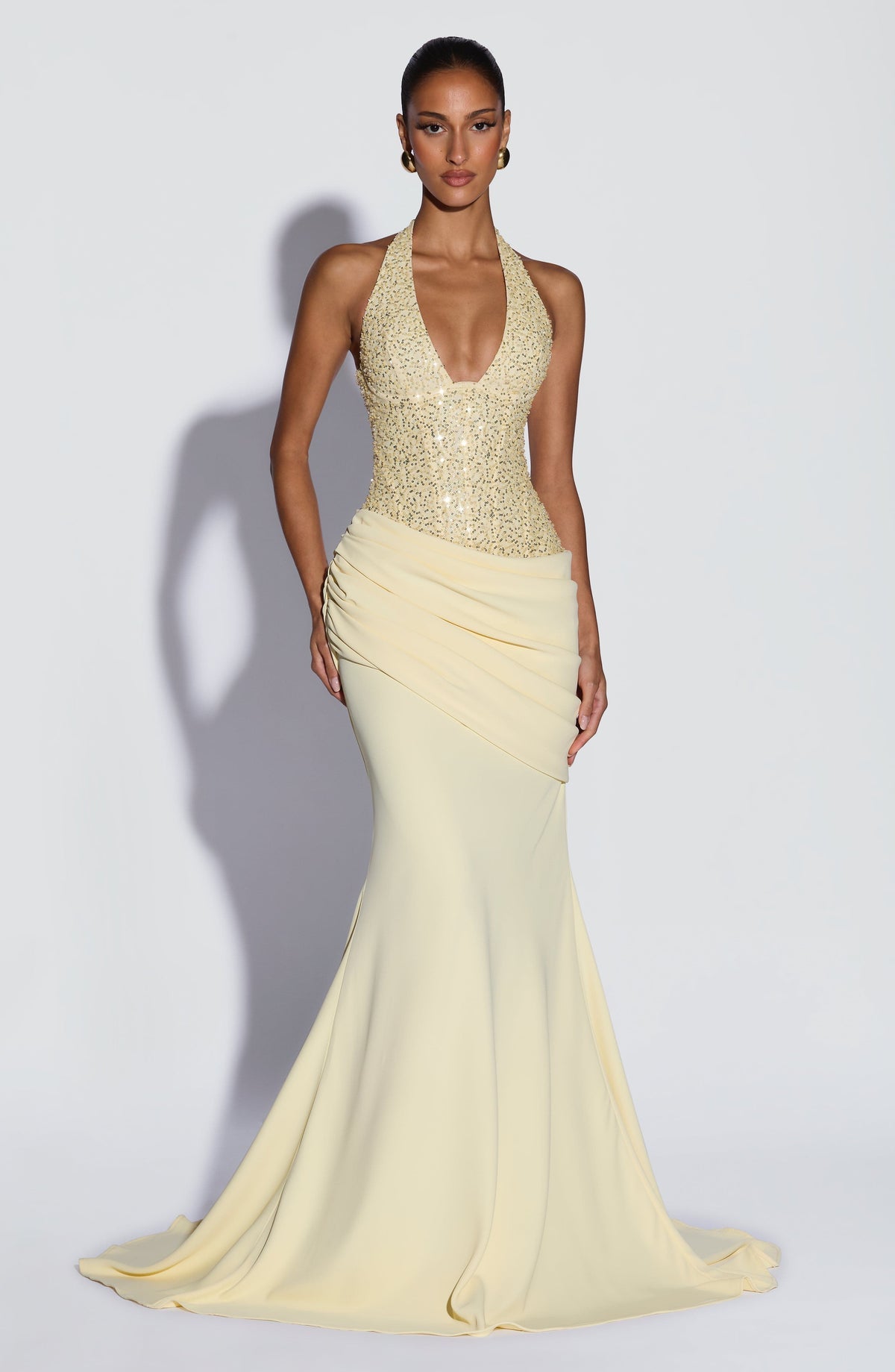 Robe de soirée Taylor — Citron