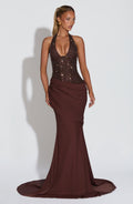 Robe de soirée Taylor — Prune