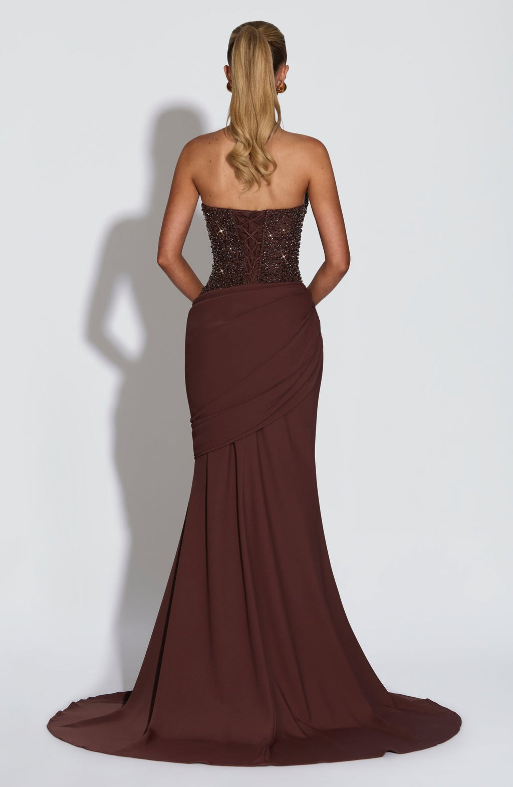 Robe de soirée Taylor — Prune — vue 2